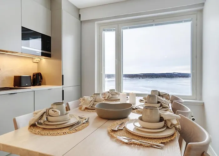 Arctic River Panorama By Lapland Host Rovaniemi